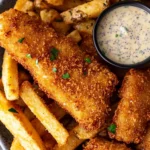Crispy Baked Fish & Chips with Tartar Sauce 163 Crispy-Baked-Fish-Chips-with-Tartar-Sauce-Recipe