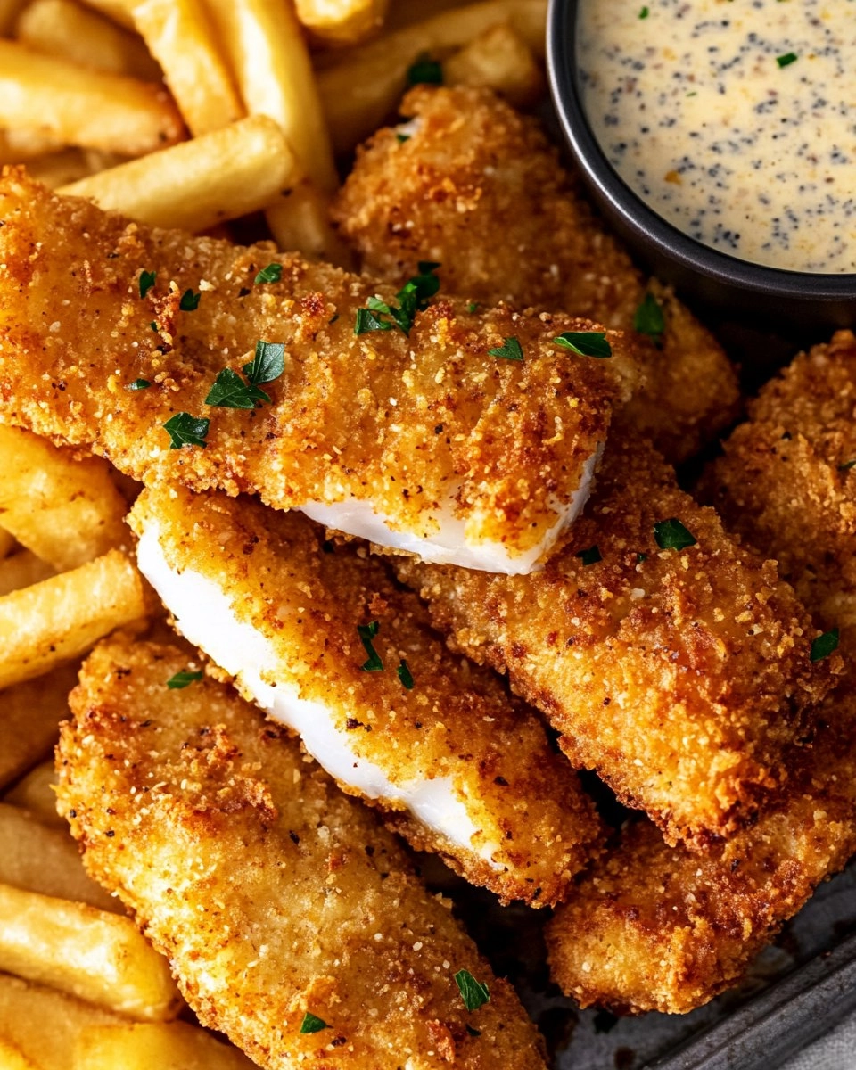 Crispy Baked Fish & Chips with Tartar Sauce 162 Crispy Baked Fish & Chips with Tartar Sauce