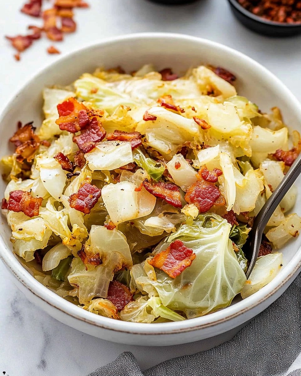 Crispy Pan-Fried Cabbage with Bacon & Onions 60 Crispy Pan-Fried Cabbage with Bacon & Onions