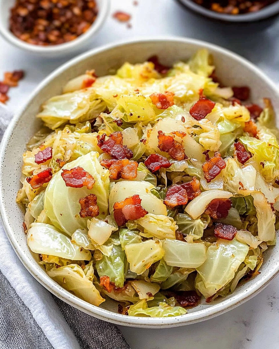 Crispy Pan-Fried Cabbage with Bacon & Onions 62 Crispy Pan-Fried Cabbage with Bacon & Onions