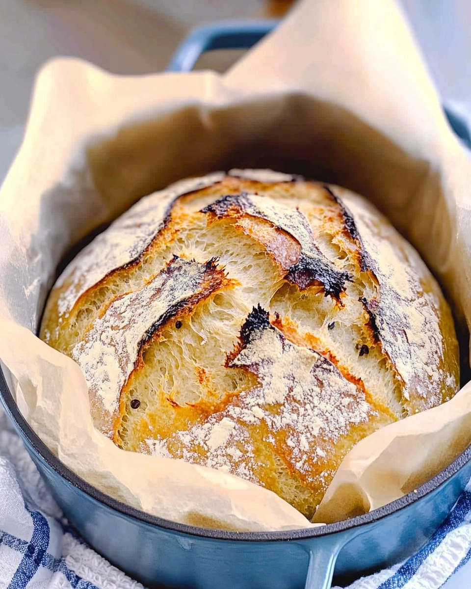 Dutch Oven No-Knead Crusty Bread (Perfect with Any Stew) 82 Dutch Oven No-Knead Crusty Bread (Perfect with Any Stew)