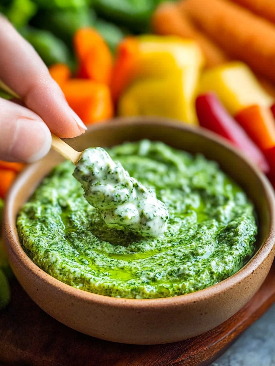 Green Goddess Yogurt Dip with Veggie Platter