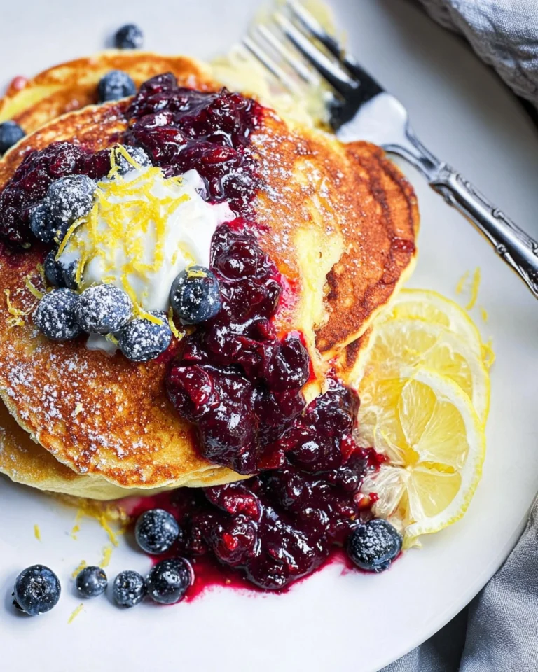 Lemon-Ricotta-Pancakes-with-Warm-Berry-Compote-Recipe