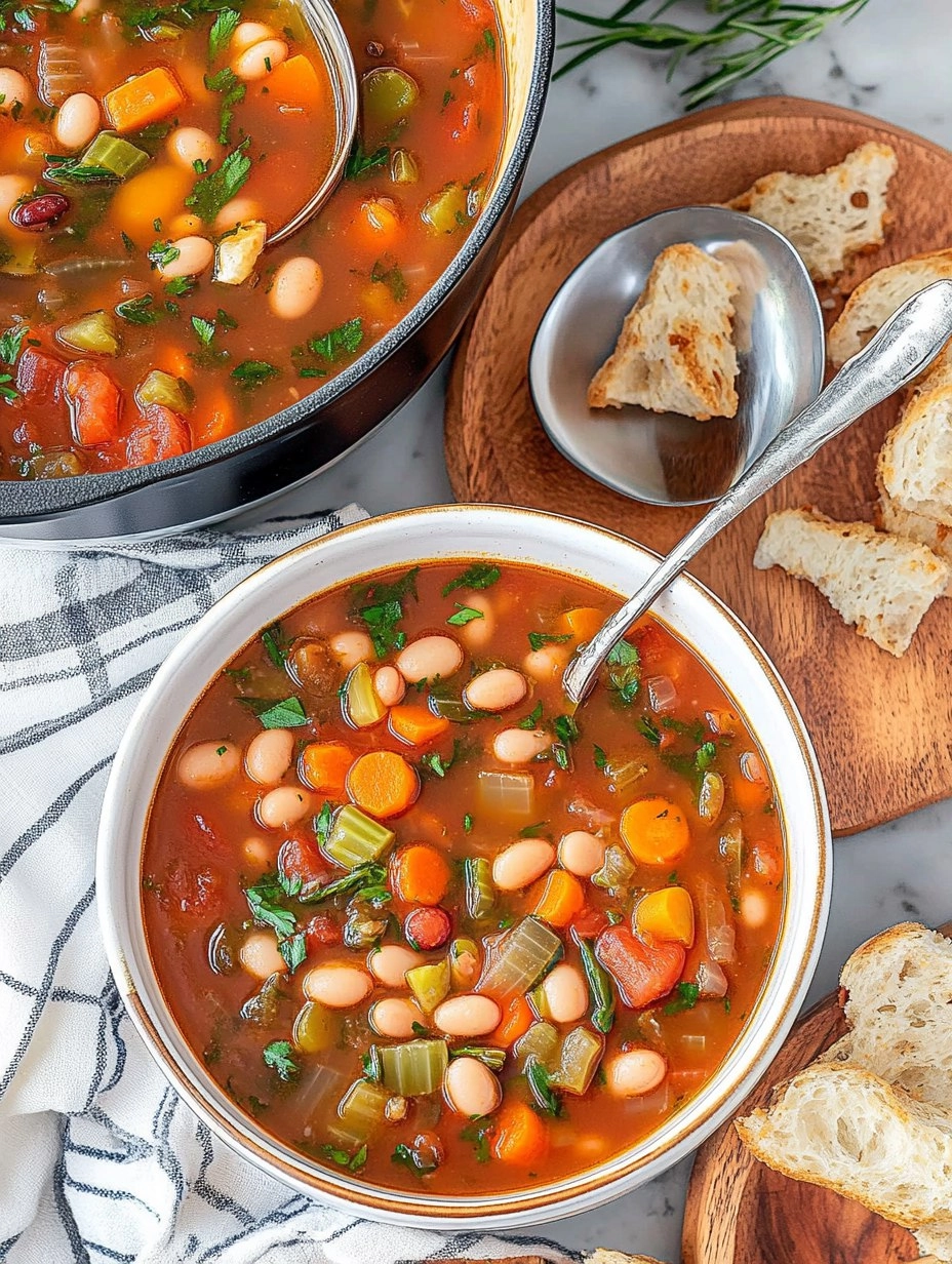 Minestrone Soup | Easy Vegetable and Bean Soup