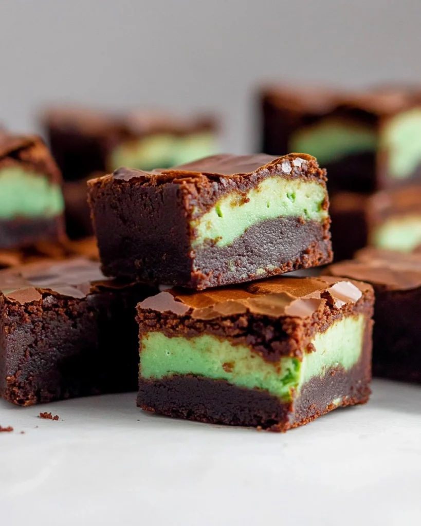 Mint-Chocolate-Brownies-Easy-St-Patricks-Day-Fudgy-Brownies-Recipe