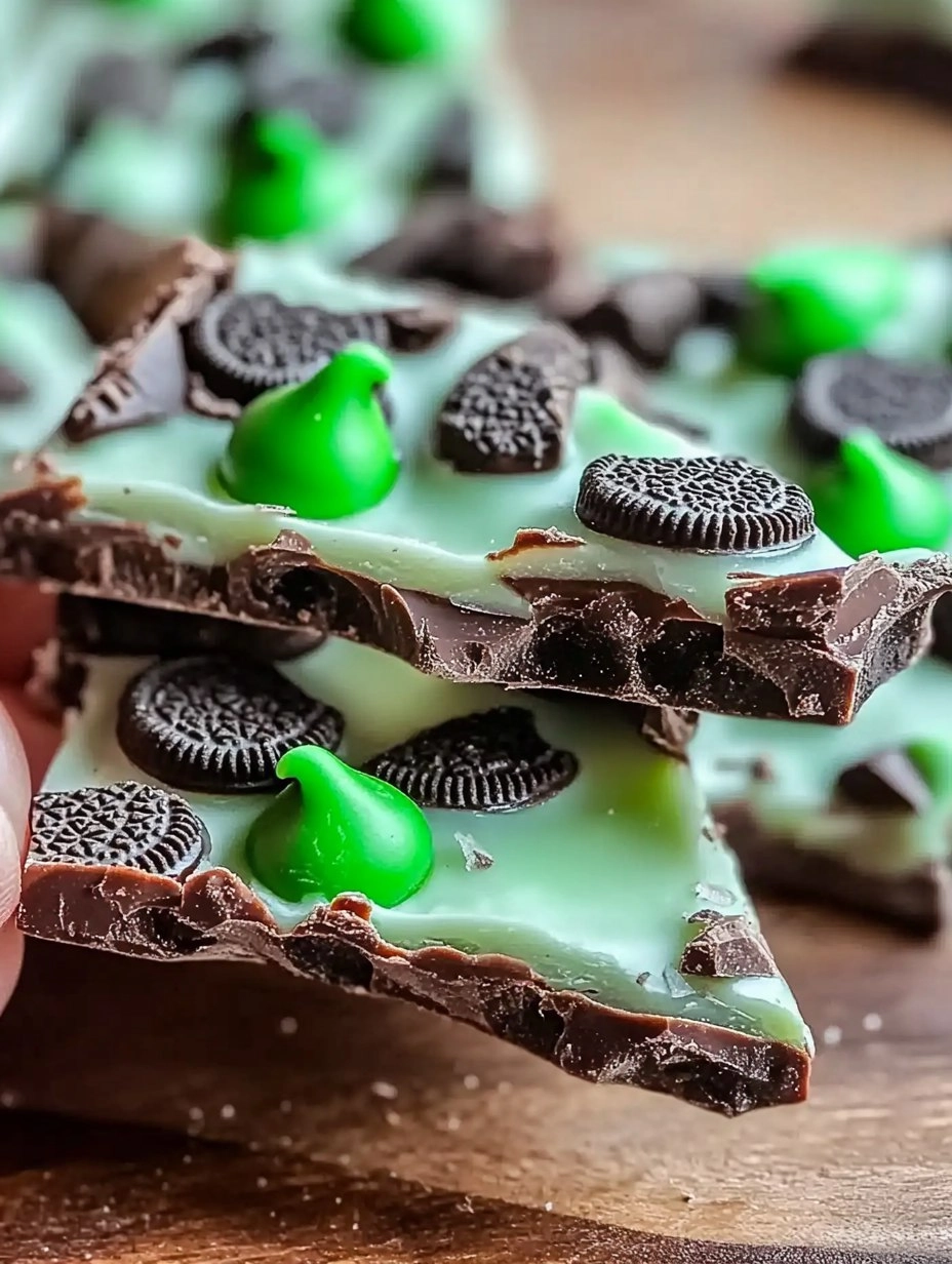 Mint Oreo Chocolate Bark 81 Mint Oreo Chocolate Bark