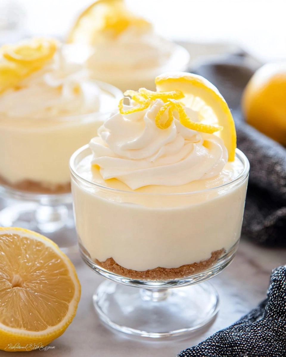 No-Bake-Lemon-Cheesecake-Cups-with-Vanilla-Cookie-Crust-Recipe