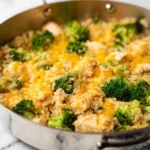 One Pan Cheesy Chicken Broccoli and Rice 123 One-Pan-Cheesy-Chicken-Broccoli-and-Rice-Recipe
