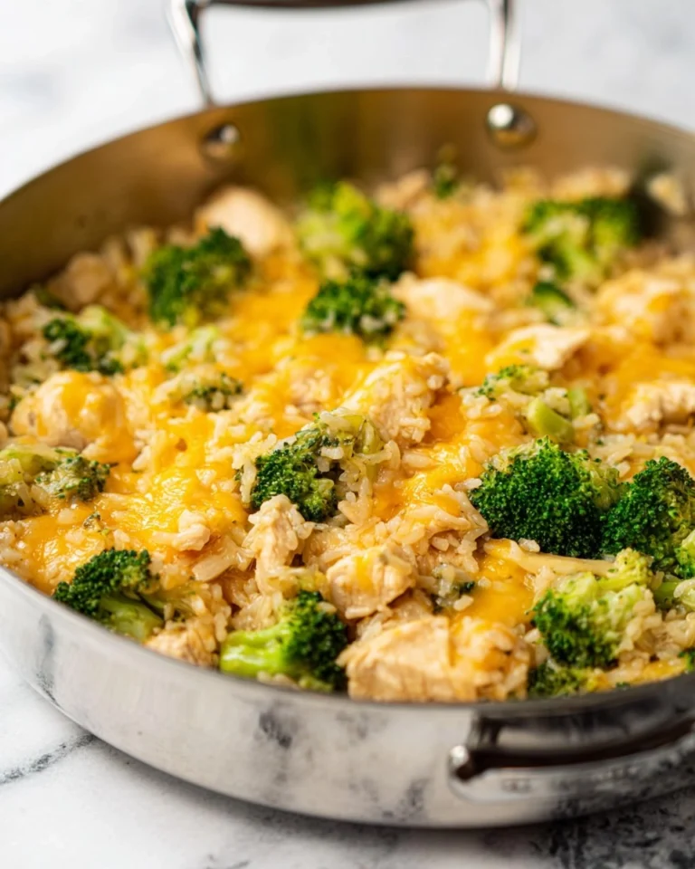 One-Pan-Cheesy-Chicken-Broccoli-and-Rice-Recipe