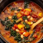 One-Pot-Creamy-Tuscan-White-Bean-Kale-Soup-Recipe
