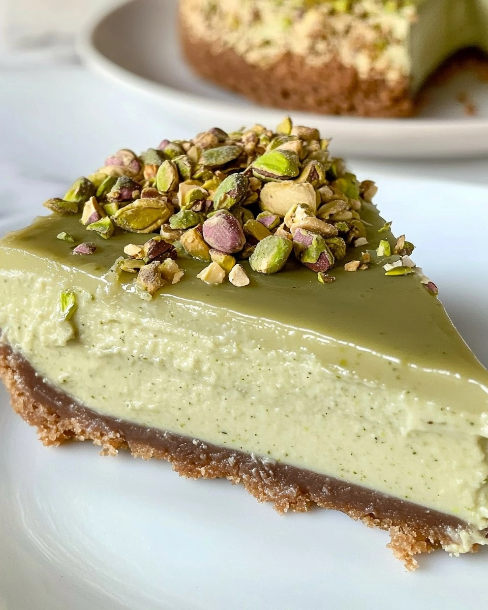 Pistachio Cheesecake | Easy No-Bake Green Dessert
