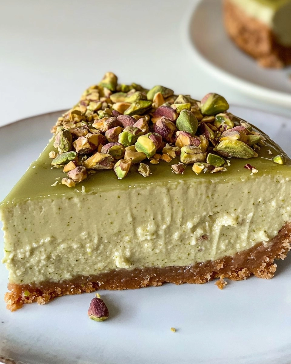 Pistachio Cheesecake | Easy No-Bake Green Dessert