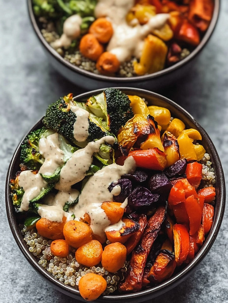 Quinoa Buddha Bowl | Healthy Grain Bowl with Roasted Veggies