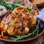 Roasted Garlic & Herb Whole Chicken (Sunday Dinner) 118 Roasted-Garlic-Herb-Whole-Chicken-Sunday-Dinner-Recipe