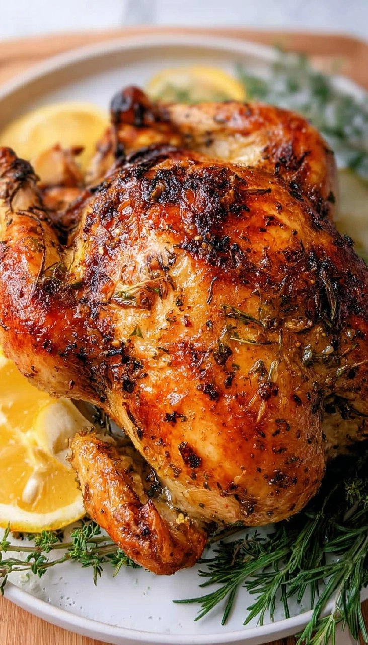 Roasted Garlic & Herb Whole Chicken (Sunday Dinner) 117 Roasted Garlic & Herb Whole Chicken (Sunday Dinner)