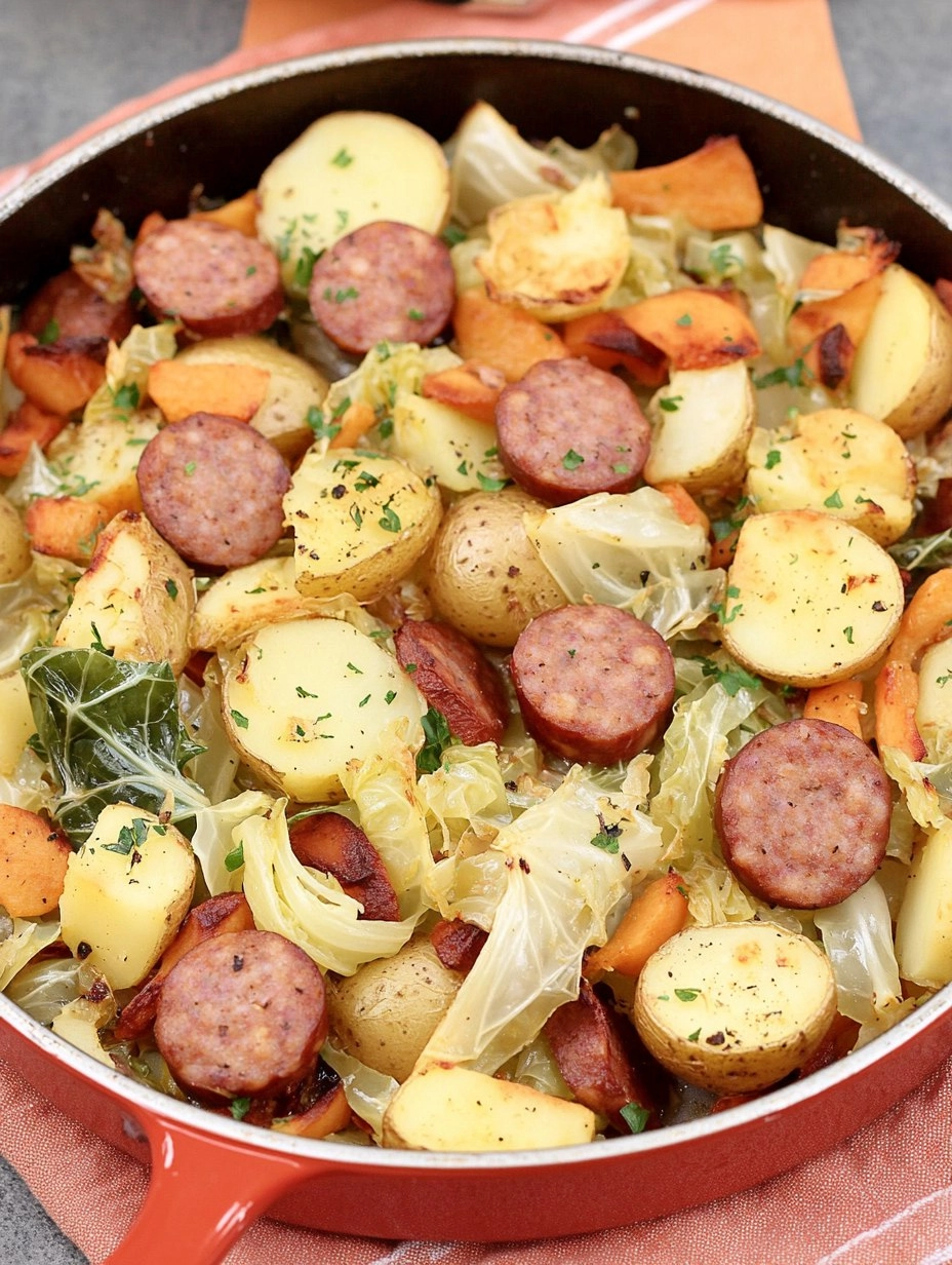 Sheet-Pan Sausage, Cabbage & Potatoes (Easy Weeknight Dinner)
