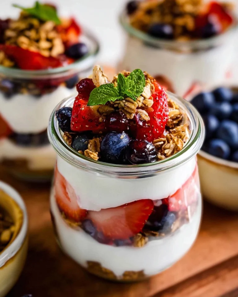 Simple-Fruit-Yogurt-Parfaits-with-Granola-Customizable-Recipe