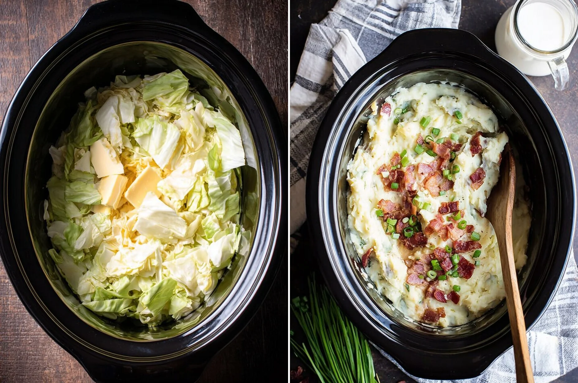 Slow Cooker Colcannon Potatoes | Easy Crockpot Dinner