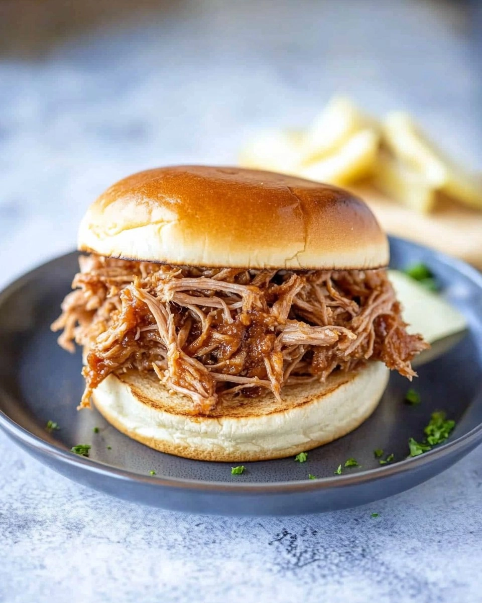 Slow Cooker Pulled Pork | Tender Shredded Pork Sandwiches