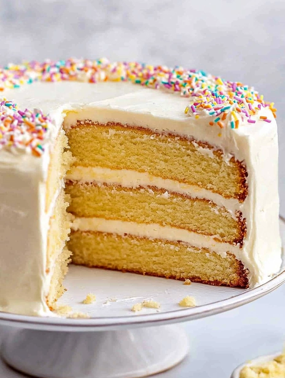 Vanilla Cake | Easy Homemade Vanilla Layer Cake