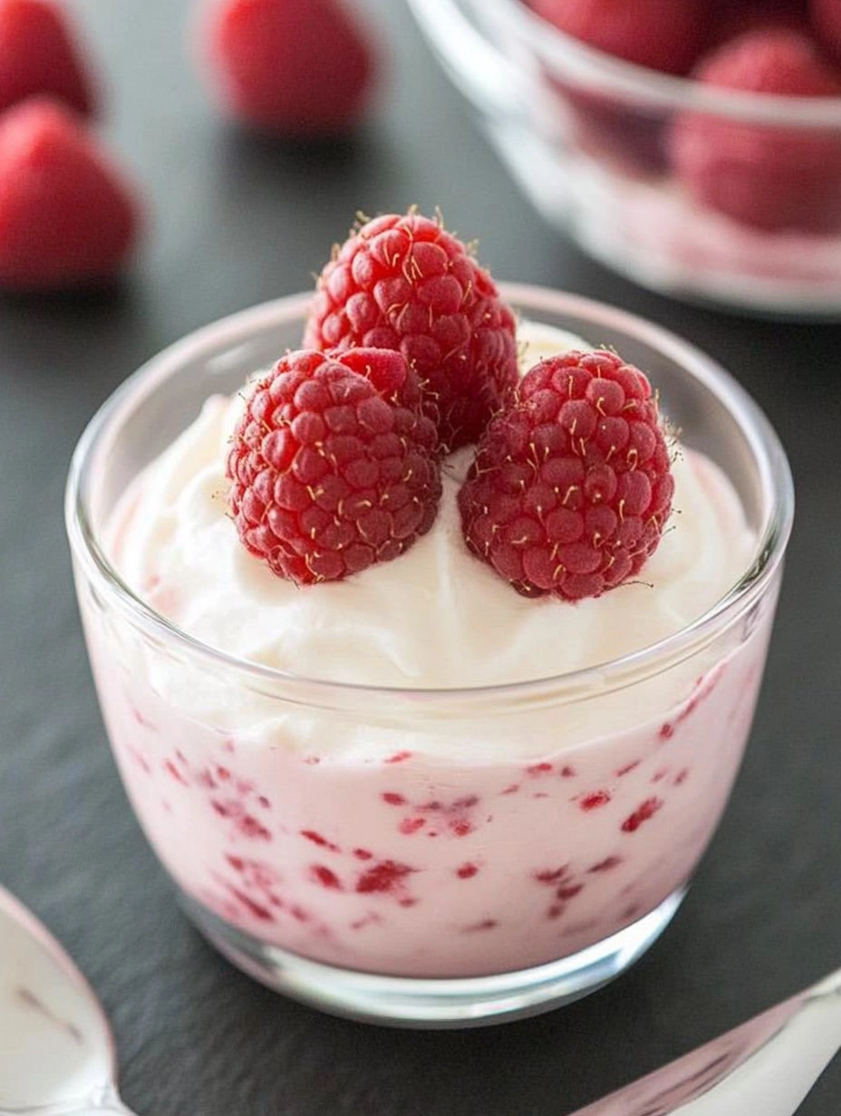 White Chocolate Raspberry Mousse